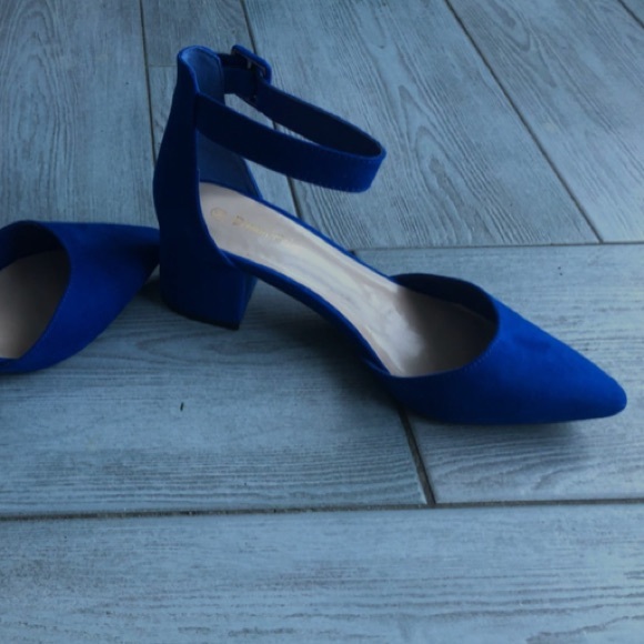Something Blue Wedding Shoes - Picture 1 of 2